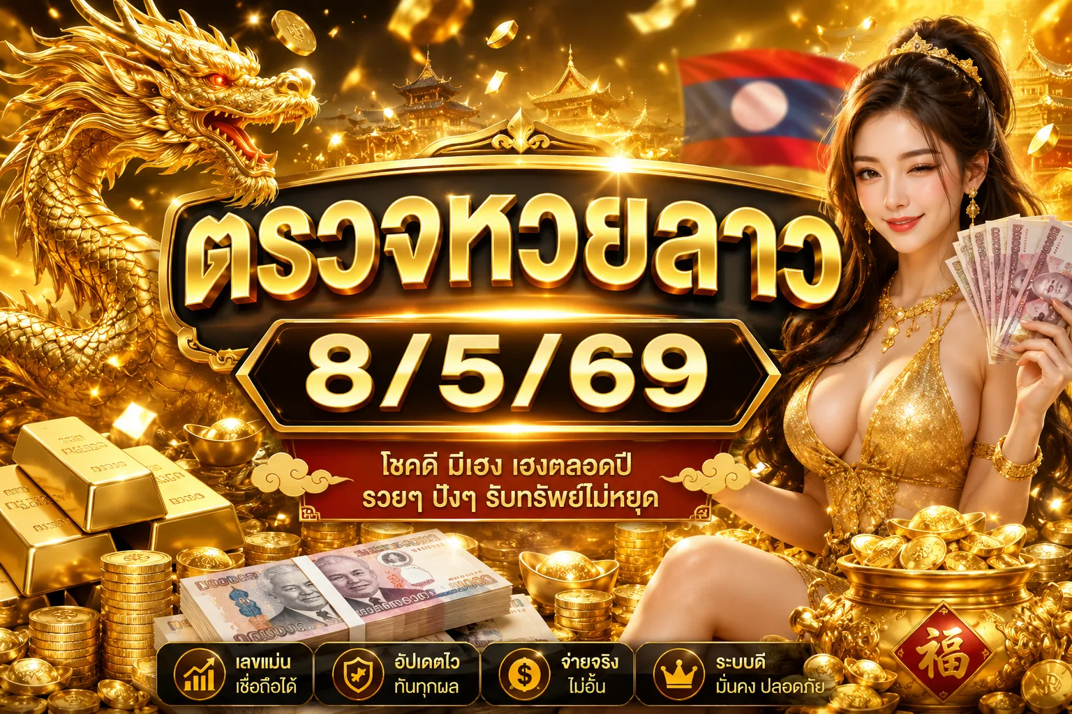 ตรวจหวยลาว8/5/69