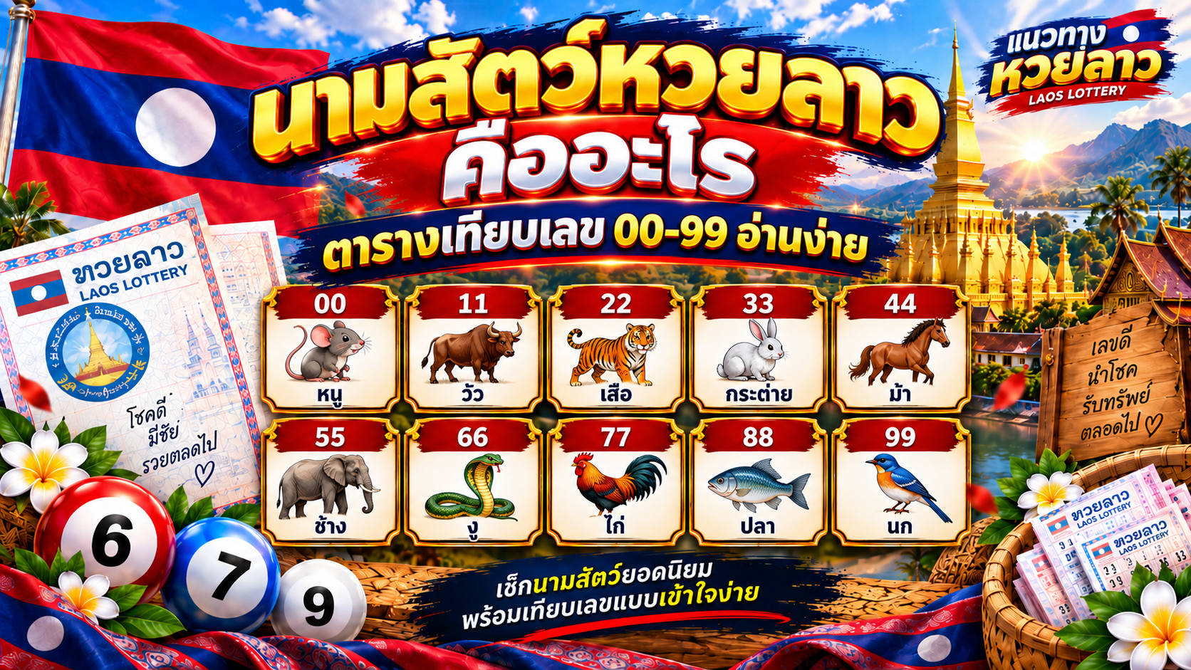 นามสัตว์หวยลาว